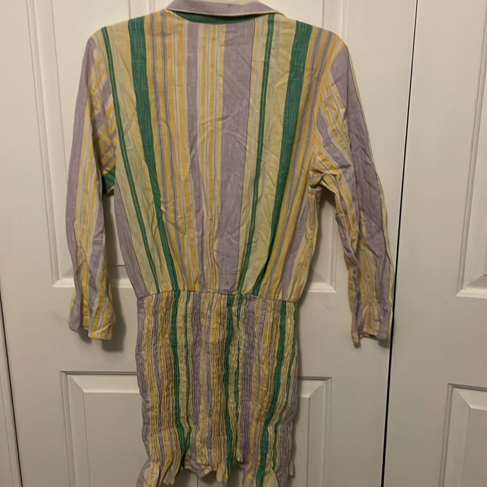 Zara Sz Medium Smocked Skirt Dress GUC BSC - Picture 4 of 7